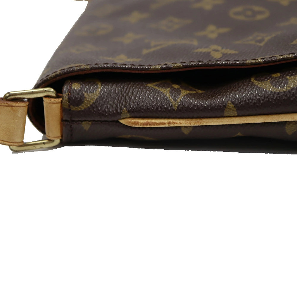 Louis Vuitton Musette Tango Shoulder Bag Canvas Brown